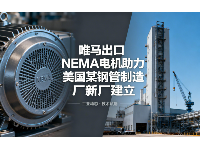唯马出口NEMA电机助力美国某钢管制造厂新厂建立