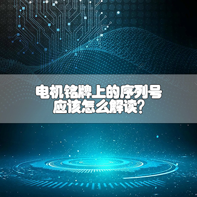 电机铭牌上的序列号应该怎么解读？