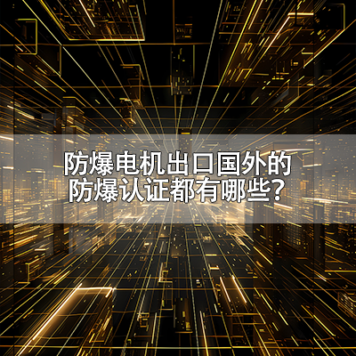 防爆电机出口国外的防爆认证都有哪些？