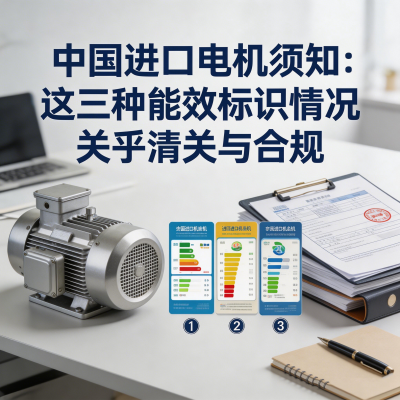 中国进口电机须知：这三种能效标识情况关乎清关与合规
