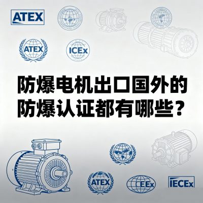 防爆电机出口国外的防爆认证都有哪些？