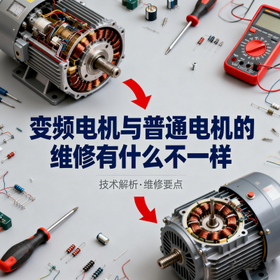 变频电机与普通电机的维修有什么不一样