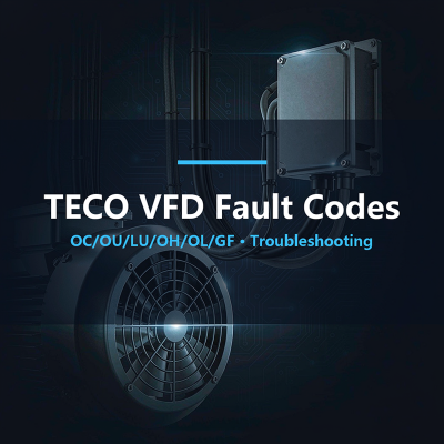 TECO VFD Fault Code List & Troubleshooting (OC/OU/LU/OH/OL/GF)