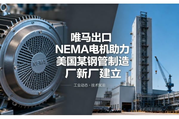 唯马出口NEMA电机助力美国某钢管制造厂新厂建立